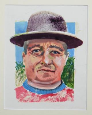 South American Man With Hat Artwork by Stan Smith