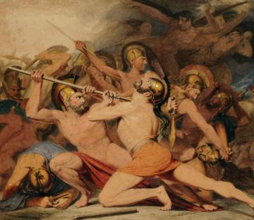 The Trojan Wars Artwork by James Barry