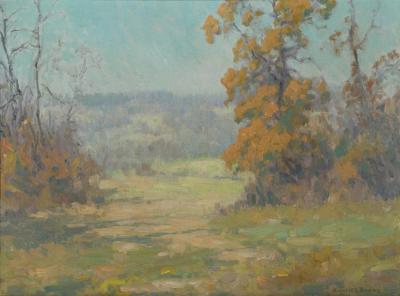 Misty Day, Autumn Artwork by Maurice Braun