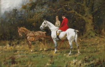 On The Way To The Meet Artwork by George Wright