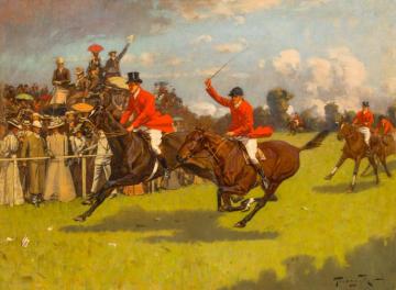 The Steeplechase Artwork by George Wright