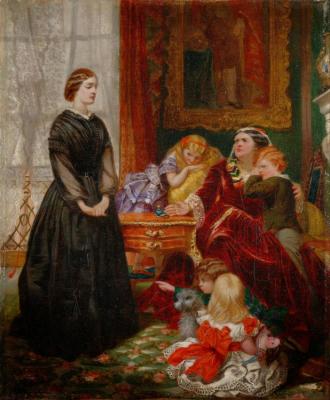 The Governess (1860) Artwork by Emily Mary Osborn