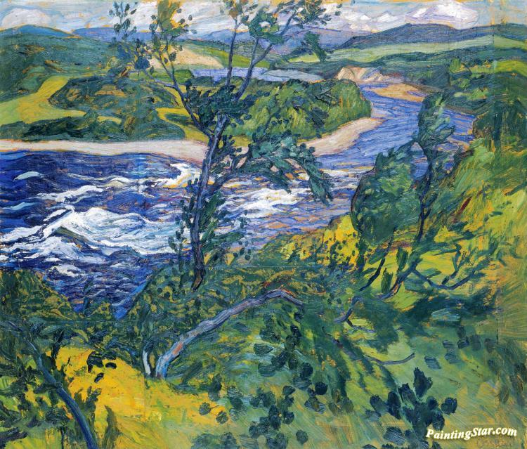 Faxe River Artwork by Helmer Osslund