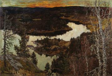 Autumn, Nordingra Artwork by Helmer Osslund