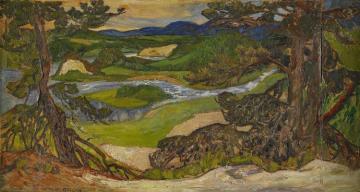 Sommarafton Vid Faxalven Artwork by Helmer Osslund