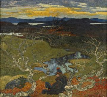 Varafton Bakom Kiruna Artwork by Helmer Osslund