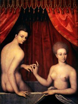 Women Bathing Artwork by Fontainebleau School