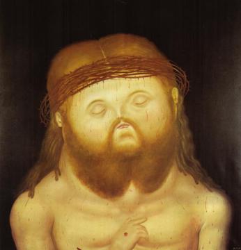 Head Of Christ,1976 Artwork by Fernando Botero