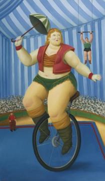 Ciclista Artwork by Fernando Botero