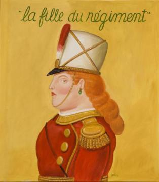La Fille Du Régiment,1996 Artwork by Fernando Botero