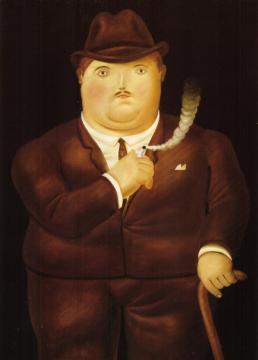 Man In A Tuxedo Artwork by Fernando Botero