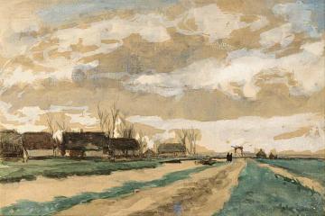 A Polder Landscape Artwork by Jan Weissenbruch