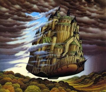 Cloud Breaker Artwork by Jacek Yerka