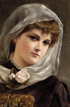 Portrait Of A Girl Artwork by Alfred Seifert