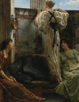 Inquisitive Artwork by Sir Lawrence Alma Tadema