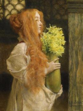 Spring Flowers Artwork by Sir Lawrence Alma Tadema