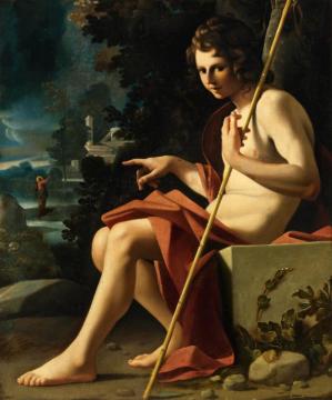 St. John The Baptist In A Landscape Artwork by Bartolomeo Veneto
