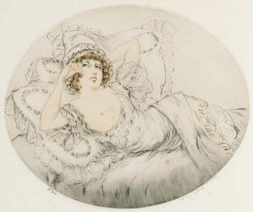 Enticement Artwork by Louis Icart