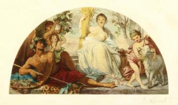 Allegory Of Agriculture Artwork by Gustav Klimt