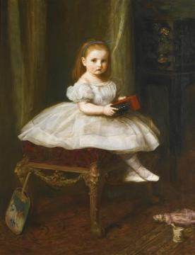 Portrait Of Miss Davison Artwork by Sir John Everett Millais