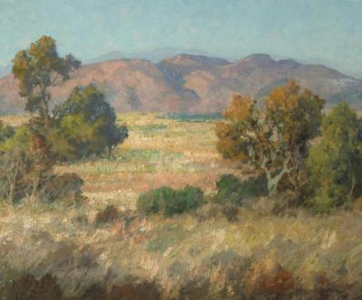 California Landscape, Hills Above San Diego Artwork by Maurice Braun