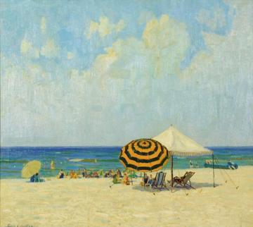 At The Beach Artwork by Frank V. Dudley