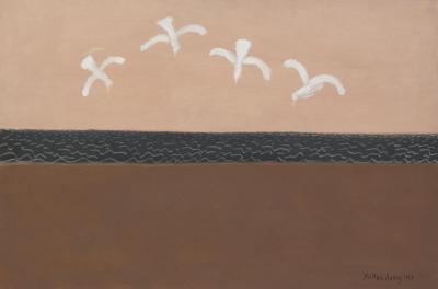 Soaring Seagulls Artwork by Milton Avery
