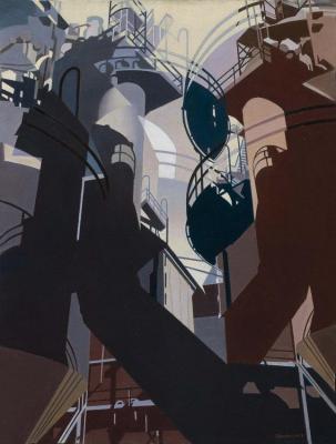 Ore Into Iron, 1953 Artwork by Charles Sheeler