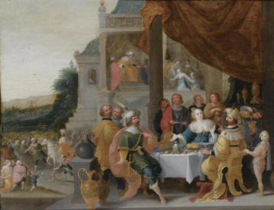 Esther And Ahasuerus Artwork by Frans Francken II