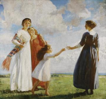 The Flower Artwork by Dame Laura Knight
