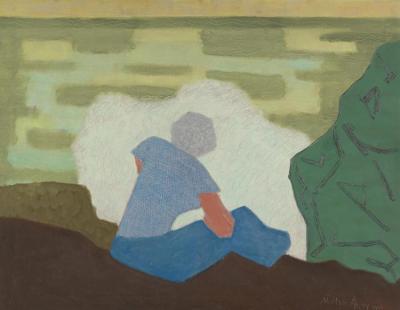 Woman On Wave Artwork by Milton Avery