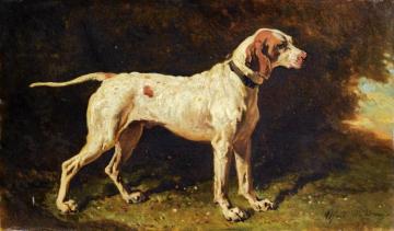 Chien À L'arrÊt Artwork by Alfred de Dreux