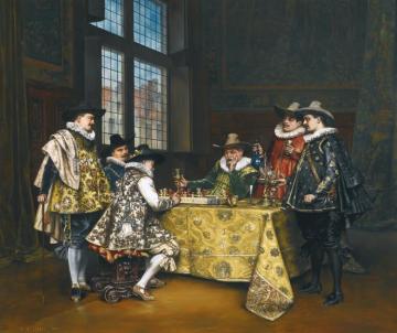 La Confrontation Artwork by Adolphe Alexander Lesrel