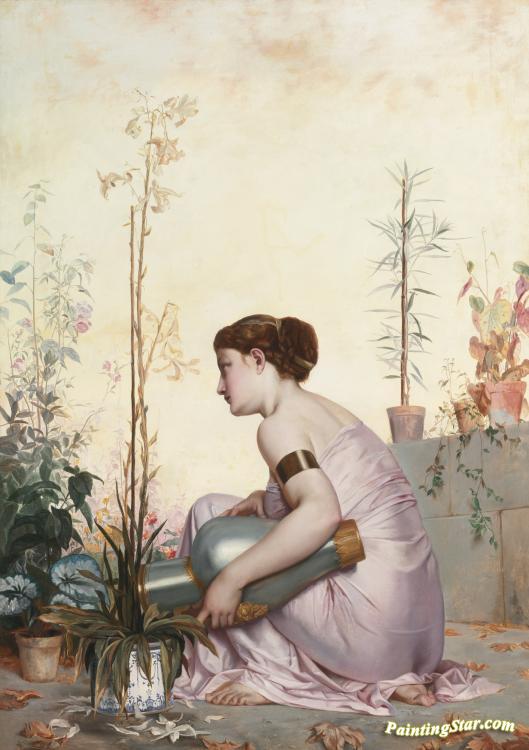 Le Lis Est Mort Artwork by Adolphe Alexander Lesrel