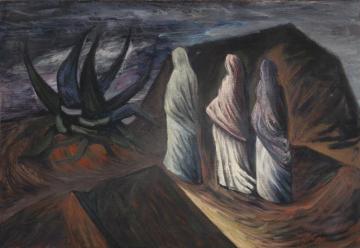 Paisaje Con Tres Mujeres Y Maguey Artwork by Jose Clemente Orozco