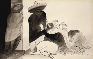 La Suplica Artwork by Jose Clemente Orozco