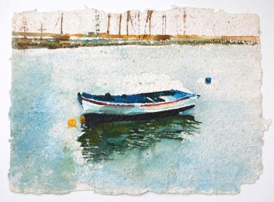 Small Boat Artwork by Stan Smith