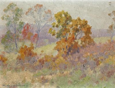 Autumn Trees, Connecticut Artwork by Maurice Braun