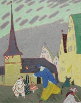 Karneval In Gelmeroda Ii Artwork by Lyonel Feininger