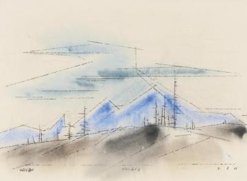 Nevada Artwork by Lyonel Feininger