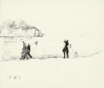 Promenade Artwork by Lyonel Feininger