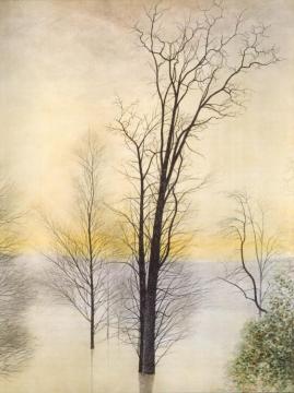 Trees In The Flood Artwork by Leon Spilliaert