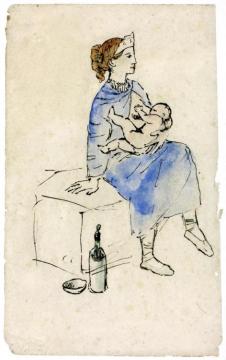 Circus Artist And Child Artwork by Pablo Picasso
