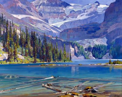 Lake O'hara Artwork by Carl Rungius