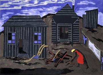 Firewood,1942 Artwork by Jacob Lawrence