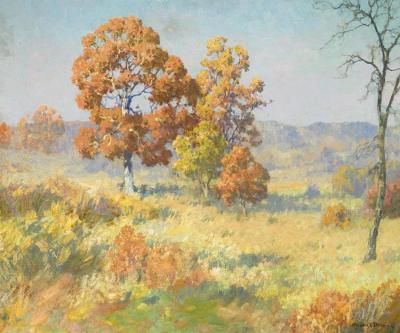 Autumn Oaks Artwork by Maurice Braun