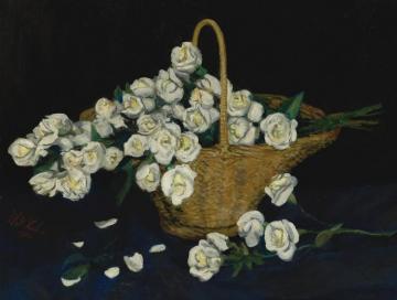 Rose Basket Artwork by Walt Kuhn