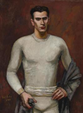 The White Rider (rider With Blue Sash) Artwork by Walt Kuhn