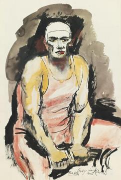 Study For Roberto Artwork by Walt Kuhn