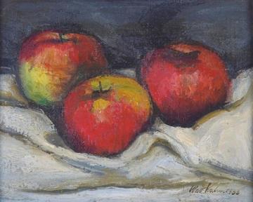 Three Apples Artwork by Walt Kuhn